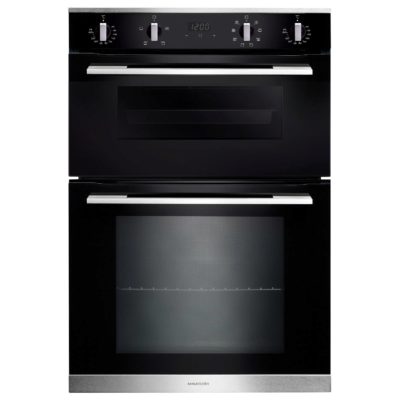 Rangemaster RMB9048BL/SS 11220 90cm Built In 4/8 Function Double Oven in Black  and Stainless Steel